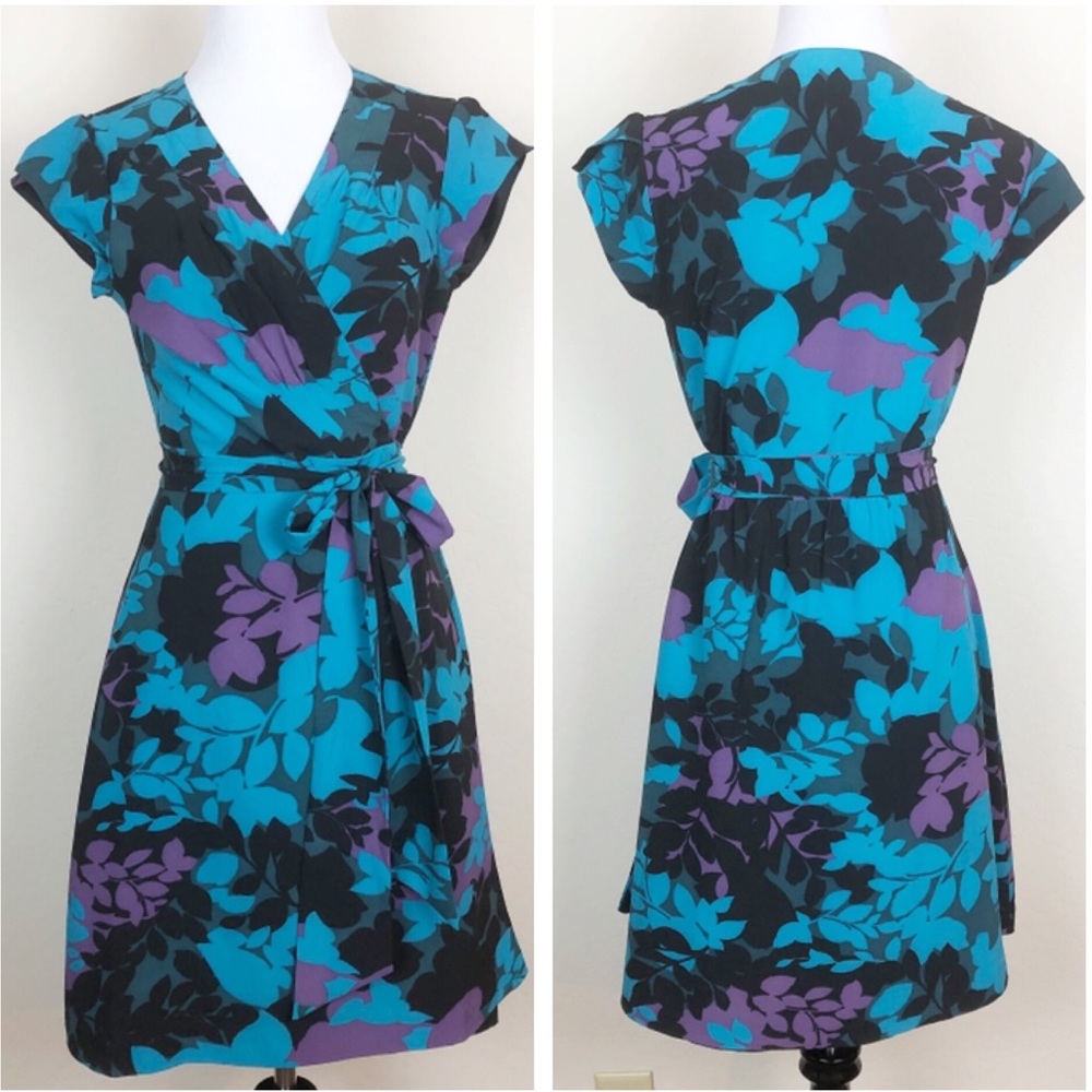 Banana Republic Factory Floral Wrap Dress